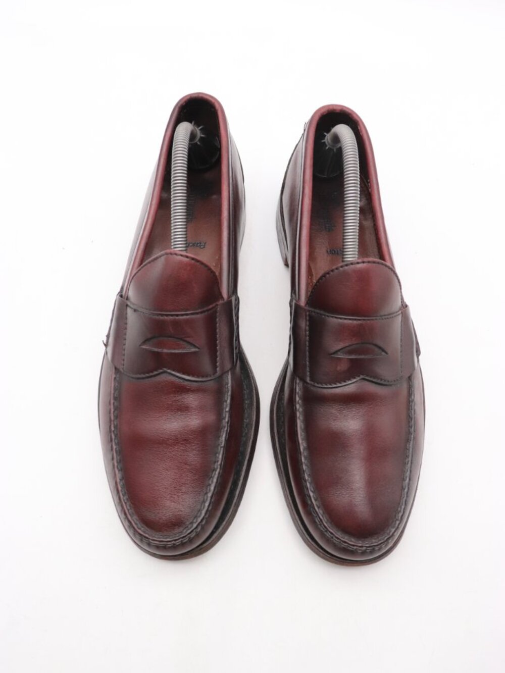 Allen Edmonds Paxton Men's Size 10.5 B Burgundy Leather Penny Loafer Made in USA